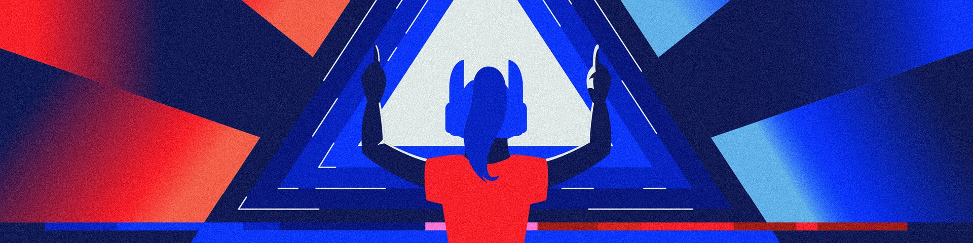 La imatge sembla una il·lustració digital d'estil modern i minimalista, amb una càrrega simbòlica forta